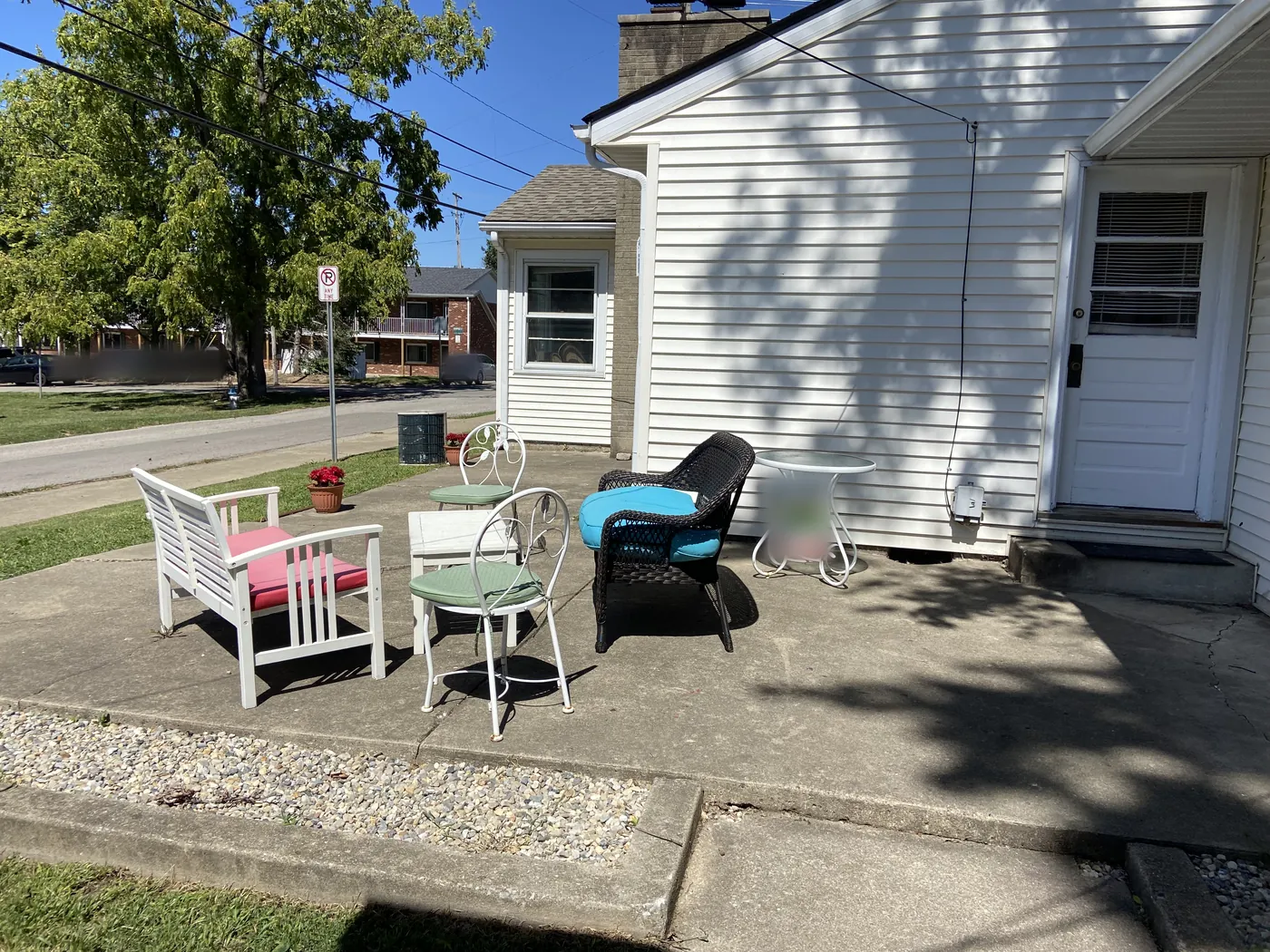 Large private patio
