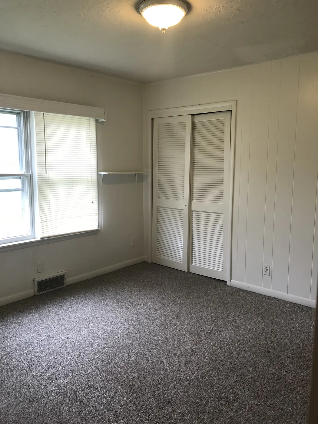 Bedroom with double closet