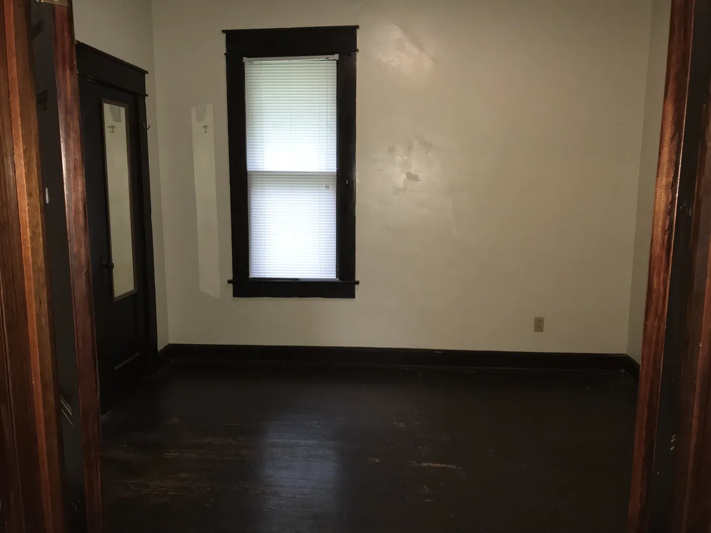 Bedroom with hardwood floors